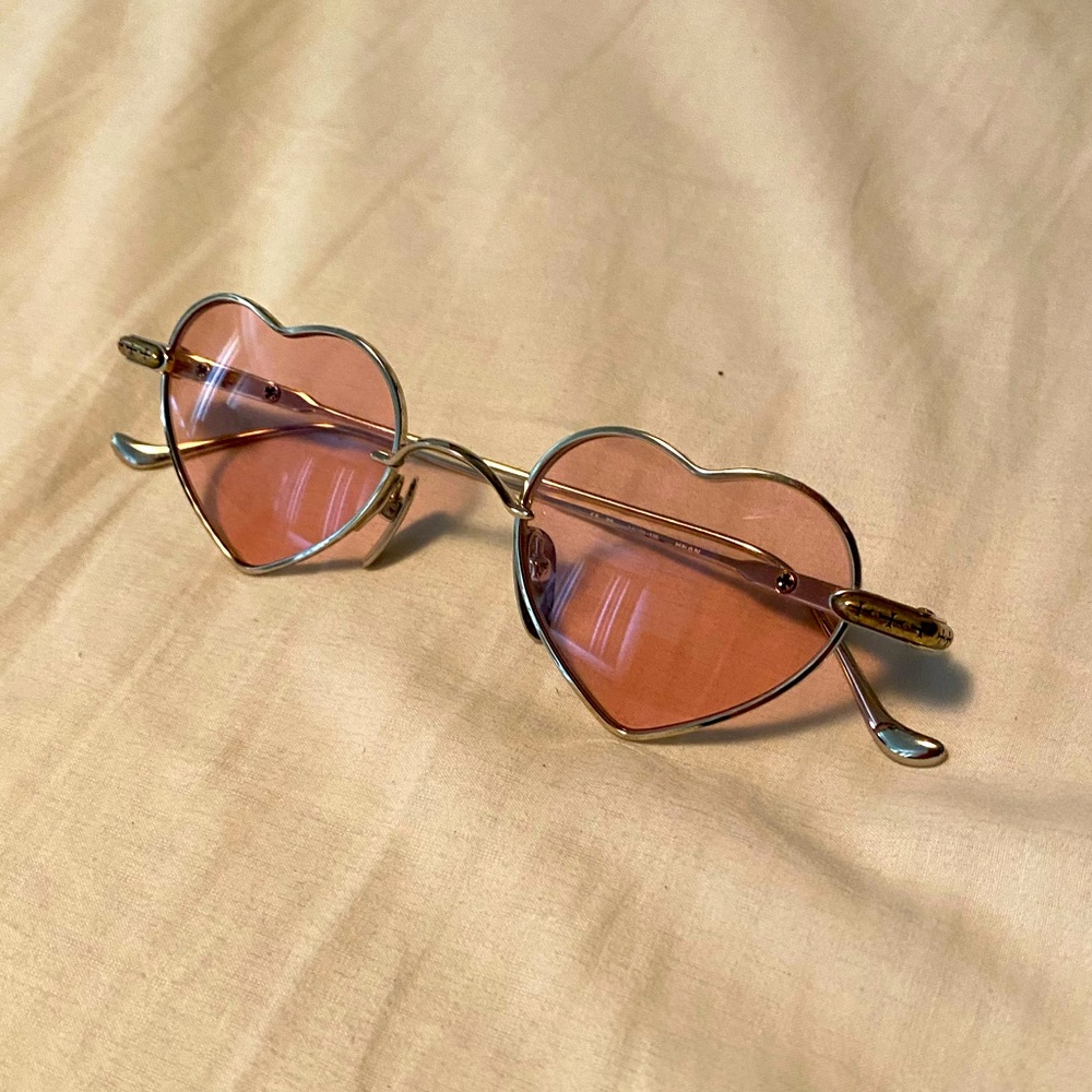 Rare Chrome Hearts Bean Heart Shaped Sunglasses Evagasablelistic - Picture 2 of 7